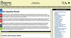 Desktop Screenshot of countryporch.com